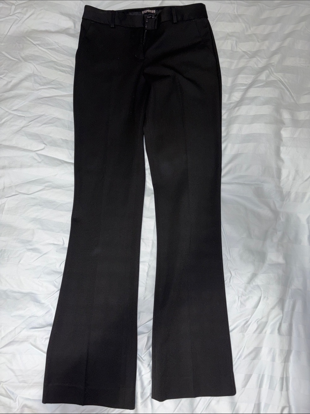 Express Black Wide Leg Dress Jeans